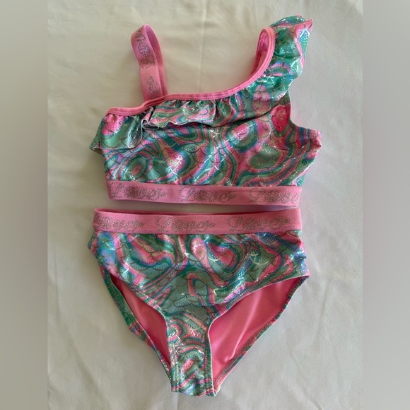 btween Other - 4/$20 BMAGICAL By Btween Girls' Silver, Pink & Teal One-Shoulder 2 Piece Set - 7